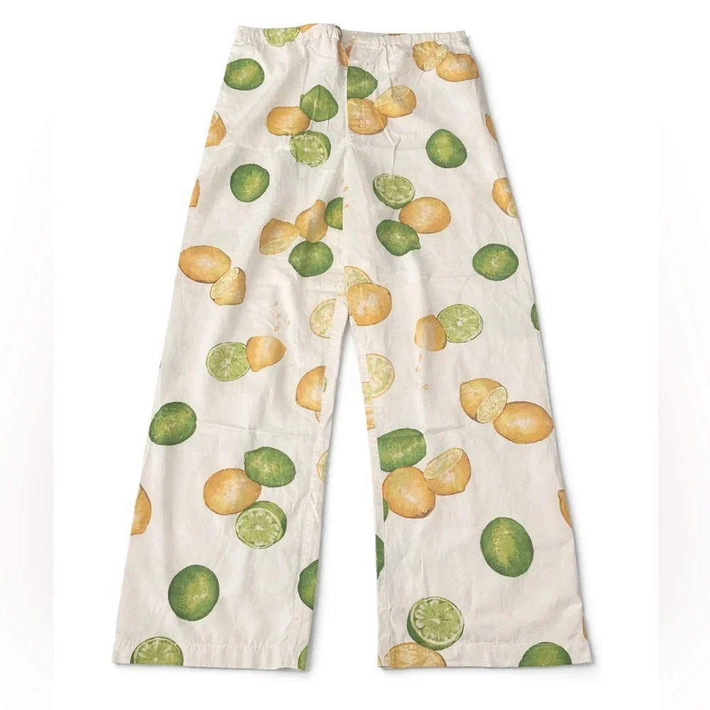 Victoria’s Secret Lemon Lime Citrus Cotton Pajama Set Lounge Size M - Picture 5 of 10